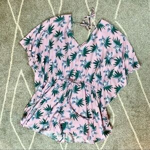 Cupcakes and Cashmere Boho Purple Floral Romper